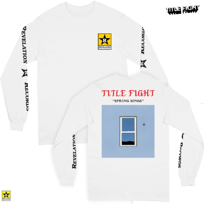Title Fight / タイトルファイト - SPRING SONGS ロングスリーブ・長袖シャツ(ホワイト)